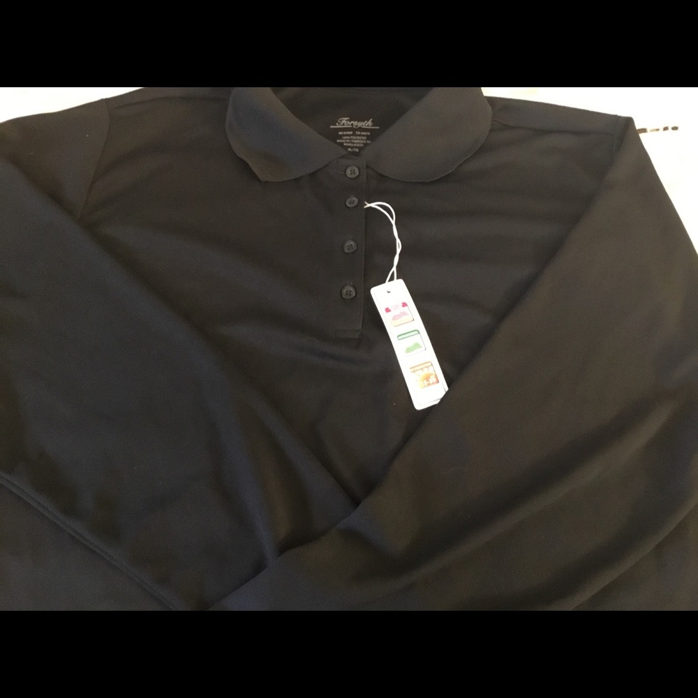 NWT Mens moisture wick Forsyth Black pullover XL